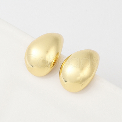 Rack Plating Brass Teardrop Stud Earrings EJWE-Q766-03G-1