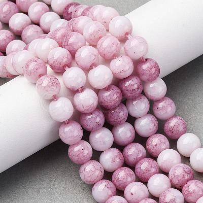 Ombre Effect Dyed Glass Beads Strands X-GLAA-T031-01O-11-1