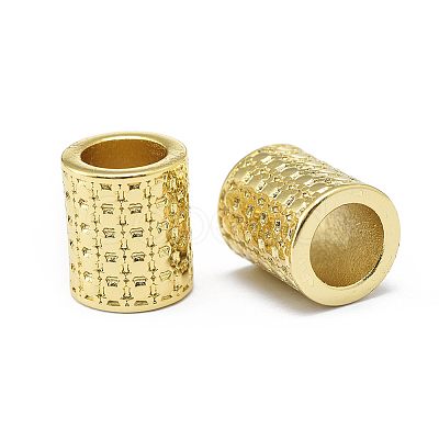 Rack Plating Brass European Beads LS-KK-O125-07G-1