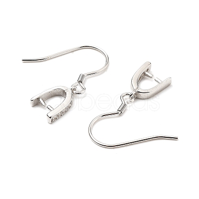 Anti-Tarnish Rhodium Plated 925 Sterling Silver Earring Hooks STER-I009-07P-1