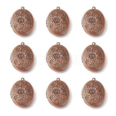 Brass Locket Pendants ECF133-2R-1