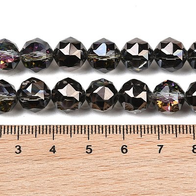Transparent Electroplate Glass Beads Strands EGLA-N002-34C-B-1