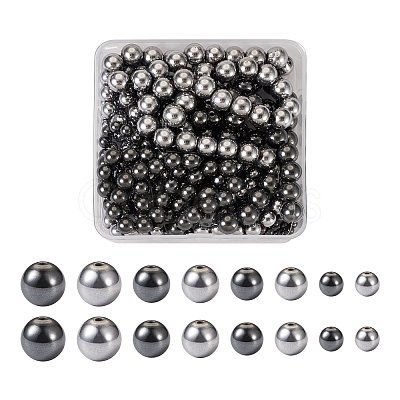 8 Strands 8 Styles Non-magnetic Synthetic Hematite Beads Strands G-TA0001-41-1