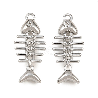 Rack Plating Alloy Rhinestone Pendants RB-CBAB71D-02P-1