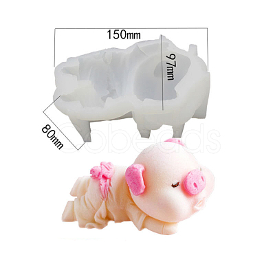 Pig Silicone Molds DIY-I079-04-1