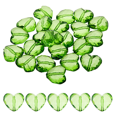 30Pcs Transparent Acrylic Beads MACR-DC0001-18-1