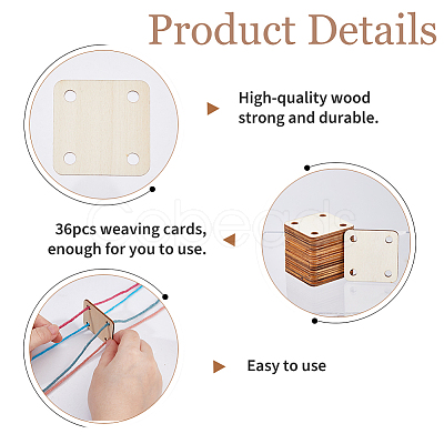 Wooden Knitting Loom Board DIY-WH0591-143D-1