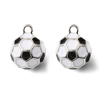Brass Enamel Charms KK-K351-59P-1