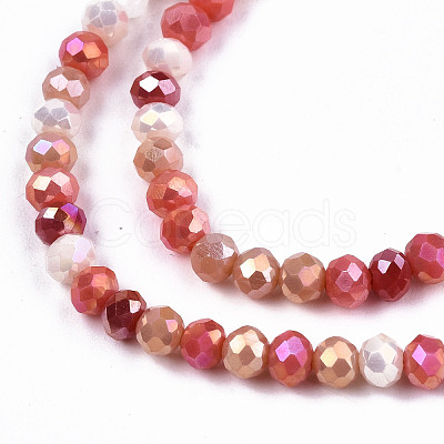 Opaque Glass Beads Strands X-GLAA-T006-12C-1
