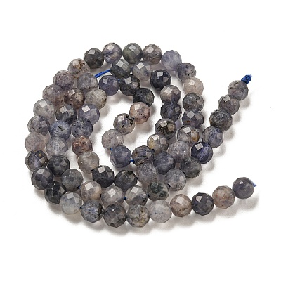 Natural Iolite Beads Strands G-J400-E05-02A-1