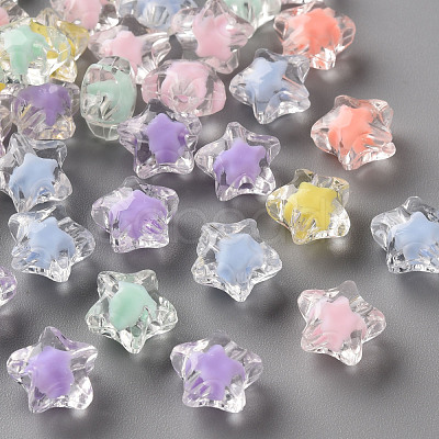 Transparent Acrylic Beads TACR-S152-01A-1