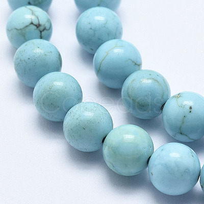Natural Magnesite Beads Strands G-K244-02-4mm-01-1