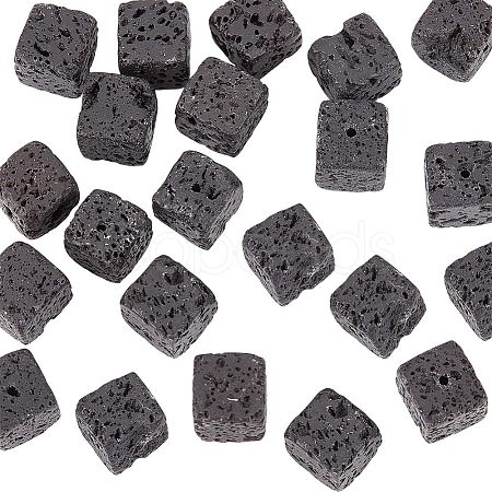 Natural Lava Rock Beads Strands G-WH0018-034C-1