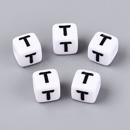 Opaque Acrylic Beads SACR-N020-04A-T-1