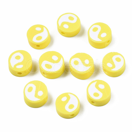 Handmade Polymer Clay Beads CLAY-T016-65B-1