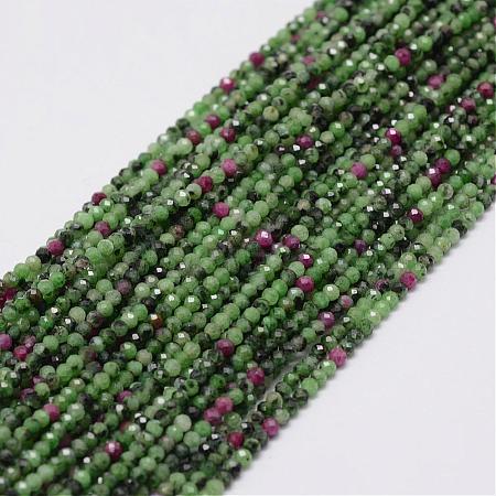 Natural Ruby in Zoisite Beads Strands G-E351-02-1