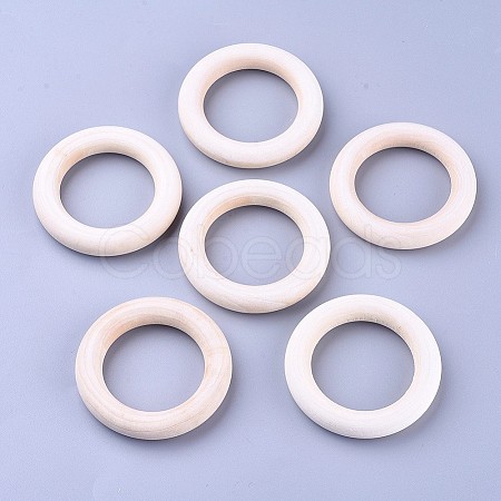 Unfinished Wood Linking Rings LS-X-WOOD-F002-01-55mm-1