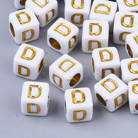 Plating Acrylic Beads SACR-S297-09D-1