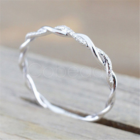 Alloy and Crystal Rhinestone Finger Rings FS-WGF6D8C-06-1