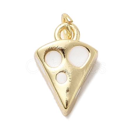 Brass Enamel Charms KK-P338-20G-03-1