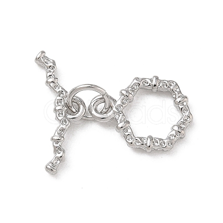 Brass Toggle Clasp KK-D289-53C-P-1