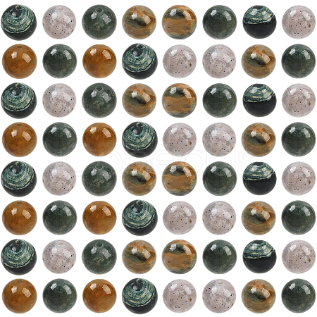 100Pcs Natural Indian Agate Beads G-SP0001-20C-1