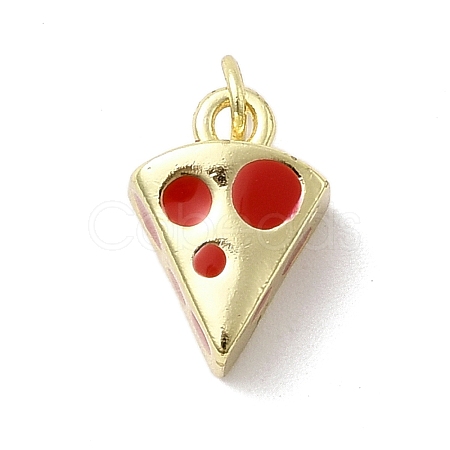 Brass Enamel Charms KK-P338-20G-01-1
