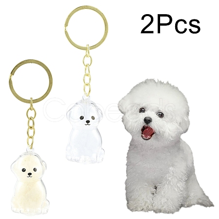 Iron Plastic Keychains KEYC-FZC0001-001C-G-1