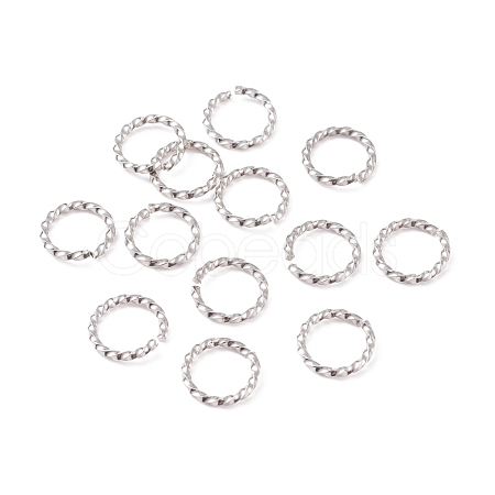 Tarnish Resistant 304 Stainless Steel Open Jump Rings STAS-F191-12P-D-1