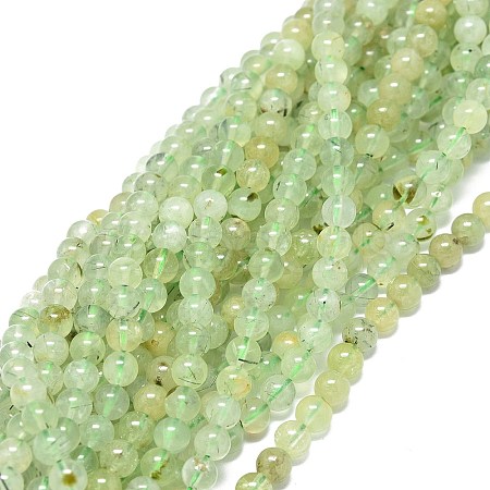 Natural Prehnite Beads Strands G-O201A-06E-1