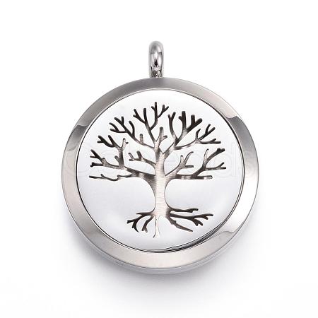 316 Surgical Stainless Steel Diffuser Locket Pendants STAS-H342-57P-1