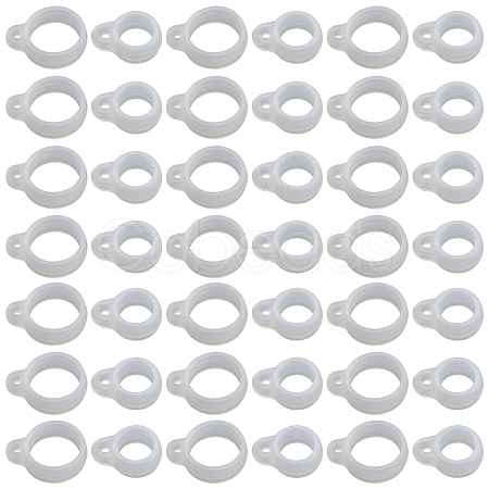 60Pcs 2 Style Silicone Pendant SIL-GF0001-42C-1