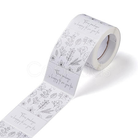 Coated Paper Sealing Stickers DIY-A018-03B-1