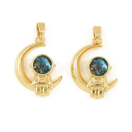 Brass Enamel Pendants KK-I477-02G-1
