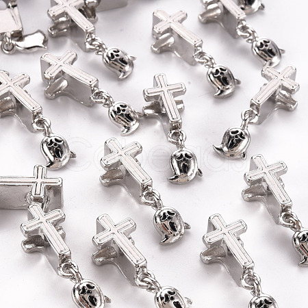Alloy Enamel Dangle European Beads PALLOY-N157-011-RS-1