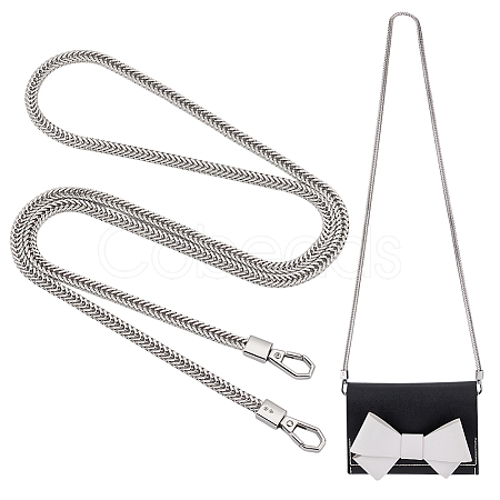 Alloy Chain Bag Handles FIND-WH0038-84P-1