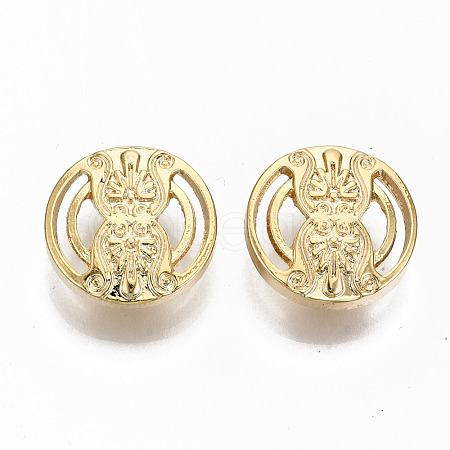 Brass Shank Buttons KK-S356-106G-NF-1