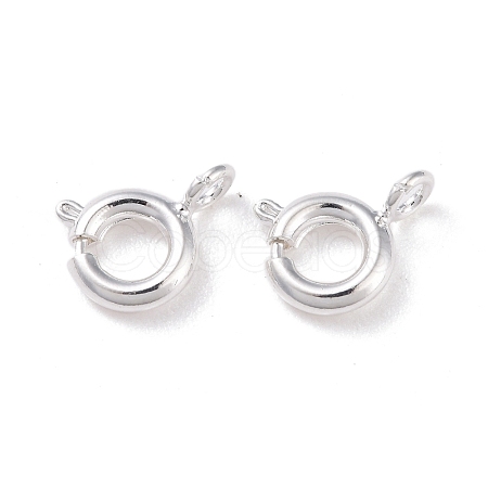 Eco-friendly Brass Spring Ring Clasps KK-D082-01C-S-1