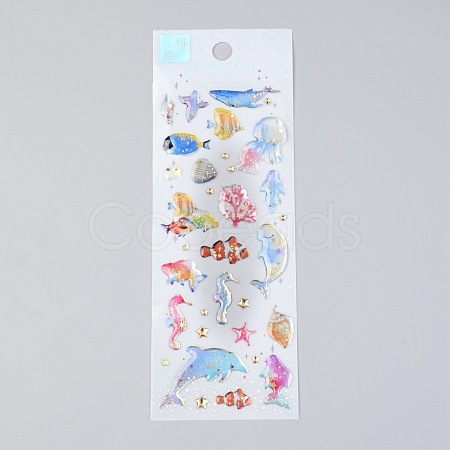 Epoxy Resin Sticker DIY-B009-06F-1
