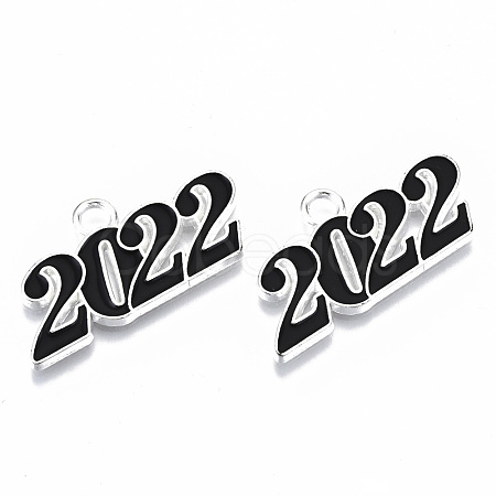 Alloy Enamel Pendants PALLOY-N160-001-01S-RS-1