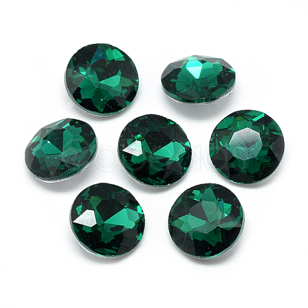 Pointed Back Glass Rhinestone Cabochons RGLA-T029-8mm-16-1