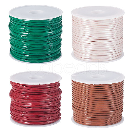 40M 4 Colors PU Leather Thread Cord AJEW-TA0002-29B-1
