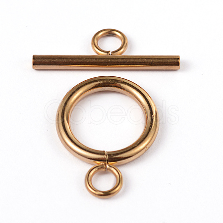 Ion Plating(IP) 304 Stainless Steel Toggle Clasps STAS-G130-39G-1