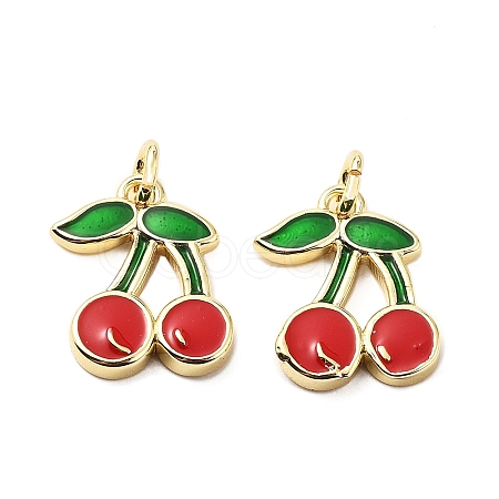 Brass Enamel Charms KK-L237-029G-02-1