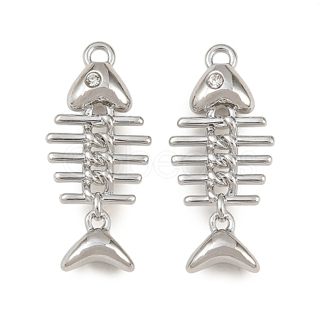 Rack Plating Alloy Rhinestone Pendants RB-CBAB71D-02P-1