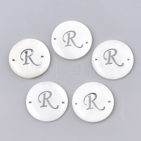 Freshwater Shell Links connectors SHEL-S274-22R-P-1
