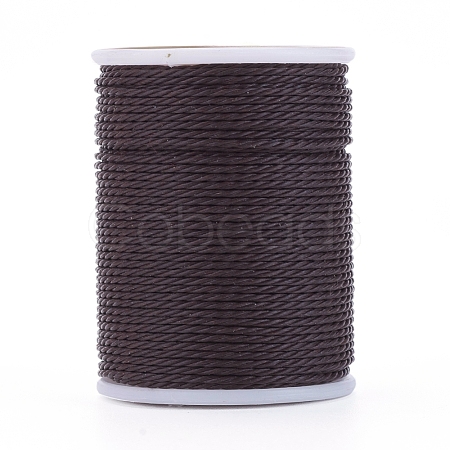Round Waxed Polyester Cord YC-G006-01-1.0mm-22-1