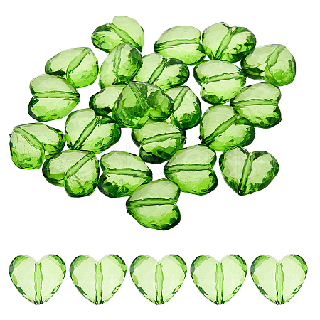 30Pcs Transparent Acrylic Beads MACR-DC0001-18-1