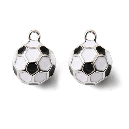 Brass Enamel Charms KK-K351-59P-1