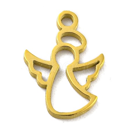 Laser Cut 304 Stainless Steel Charms STAS-G323-04G-1